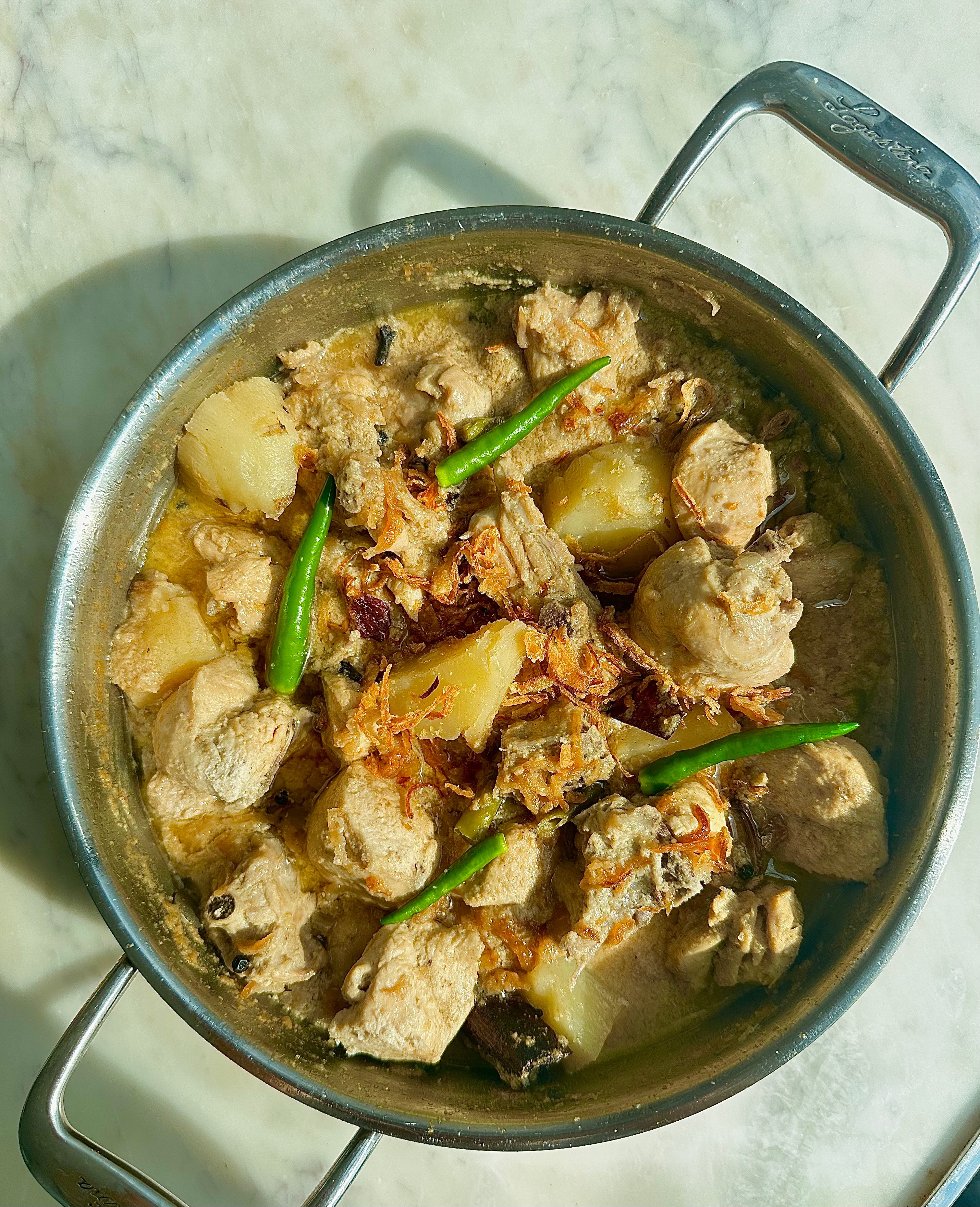 Chicken Korma with Alu