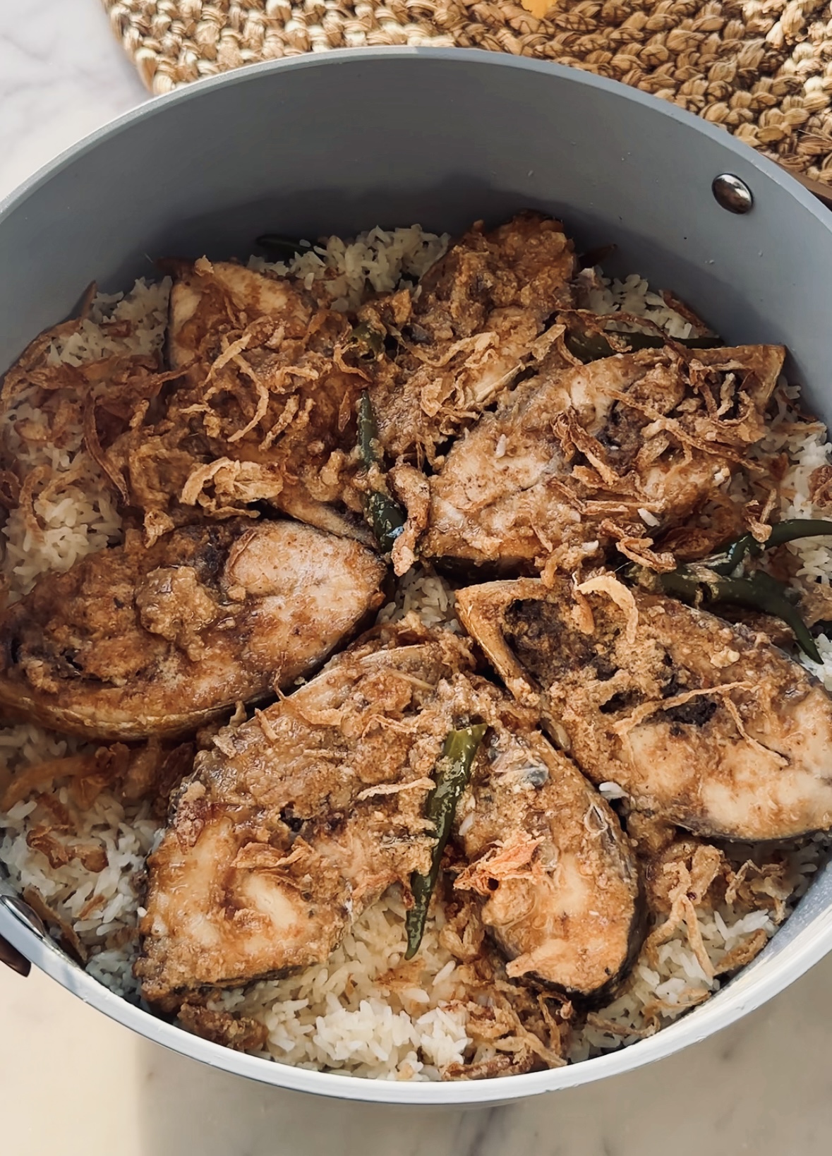 Ilish Pulao (Hilsha Fish Pulao)