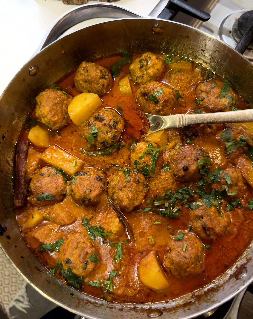 Chicken Kofta with&nbsp;Alu